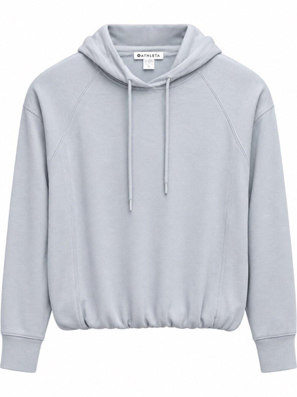 Athleta Light Gray Pullover Hoodie Drawstring